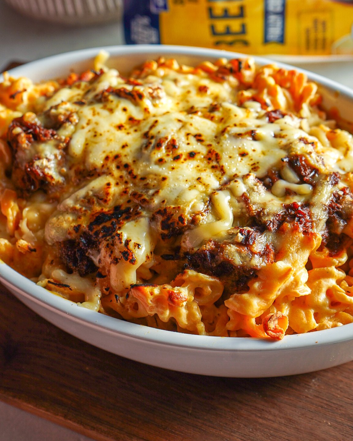 Birria Mac N' Cheese, photographed by Maria